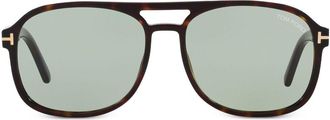Tom Ford Eyewear Rosco sunglasses - unisex - Acetate - 58 - Brown