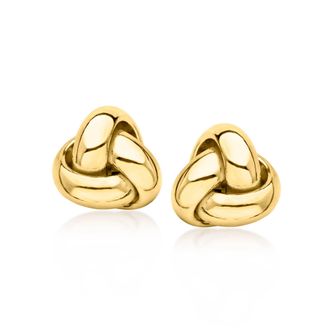 Canaria Canaria Italian 10kt Yellow Gold Love Knot Earrings