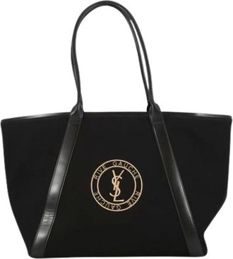 Saint Laurent Pre-owned Tote Bags, female, Black, Size: ONE SIZE Pre-owned Vintage Tote Bag