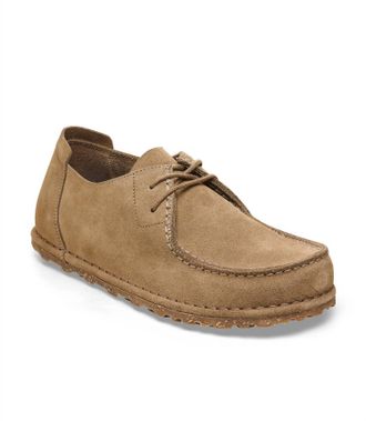 Birkenstock Mens Utti Lace Shoe In Taupe