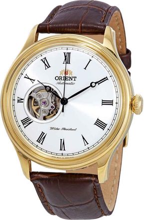 Orient Open Heart Automatic White Dial Mens Watch FAG00002W0