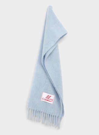 Marni Mens Signature label alpaca scarf