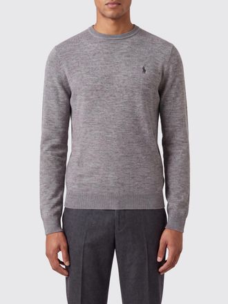 Polo Ralph Lauren Maglia girocollo in pura lana con logo Pony ricamato