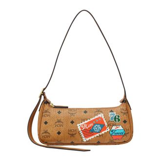 MCM Mcm, Tassen, Dames, Bruin, ONE Size, Su&egrave;de, Crossbodytas