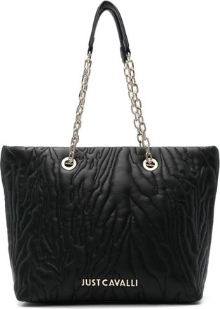 Just Cavalli quilted tote bag - women - Polyester/Polyurethane Resin/Polyester - One Size - Black
