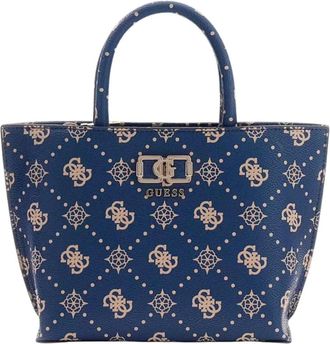 Guess Emelie Logo 2 Comp S - Dames - Shoppers - Blauw - ONE Size - Tassen