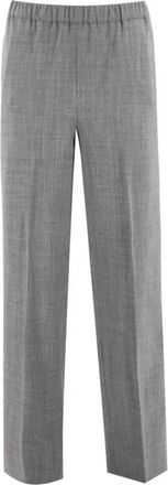 Fabiana Filippi Slim-fit broek - Dames - Slim Fit Broeken - Grijs - M - Wol - Broeken