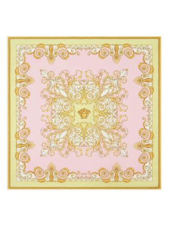 Versace Foulard 90X90 Spring Barocco Printed Bio Silk Twill