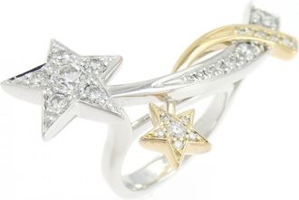 Chanel White Yellow Band Ring (Pre-Owned)