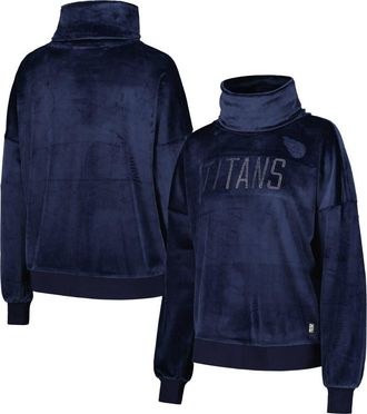 DKNY Womens DKNY Sport Navy Tennessee Titans Deliliah Rhinestone Funnel Neck Pullover Sweatshirt at Nordstrom, Size Xx-Large