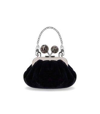 Weekend by Max Mara CLUTCH PASTICCINO NOCINO VELLUTO NERO MAX MARA WEEKEND