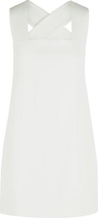 Khaite Mella Dress In White Acetate And Viscose