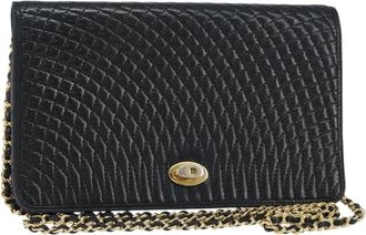 Bally Vintage Chain Quilted Leather Leather Shoulder Bag Bag (Pre-Owned)