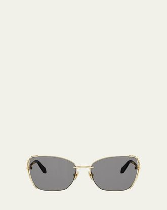 Bulgari Serpenti Viper 56mm Butterfly Sunglasses