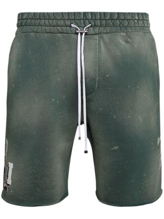 Amiri Shorts Vintage Tiger con stampa - Verde