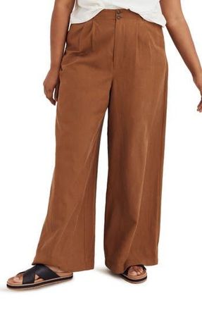 Madewell Harlow Wide Leg Pants in Acorn at Nordstrom Rack, Size 16