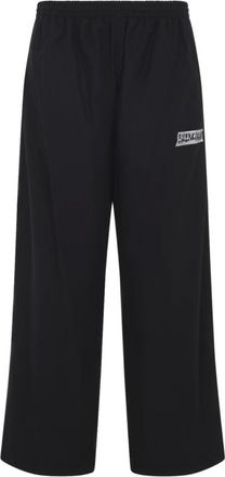 Balenciaga Wide Trousers, male, Black, Size: S Masking Tape Tracksuit Pants