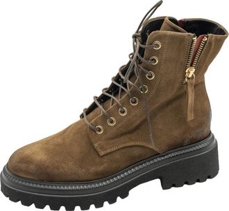 Halmanera Rue 29 Velour Texas Boot - Dames - Veterlaarzen - Bruin - 36 EU - Leer - Schoenen