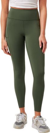 Travis Mathew Moveknit Bonded Pocket Leggings in Clover at Nordstrom, Size X-Small
