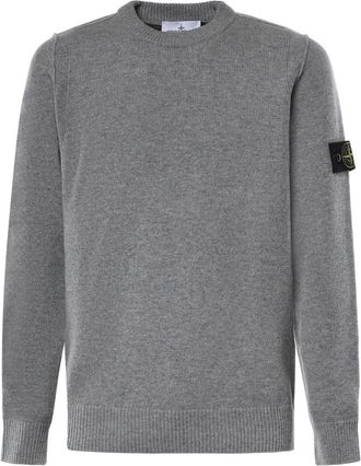Stone Island Truien & Vesten, Heren, Grijs, 2Xl, Wol, Crew Neck Jumper