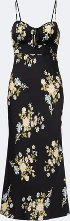 Veronica Beard Kieren floral silk-blend georgette midi dress