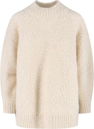 Isabel Marant Relaxed Fit High Neck Sweater With Longer Hem