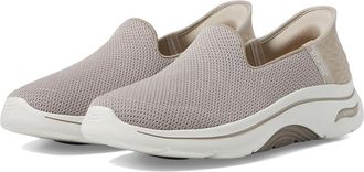 Skechers Go Walk Arch Fit 2.0 Delara Hands Free Slip-Ins Womens Shoes Taupe : 5.5 B - Medium, Textile