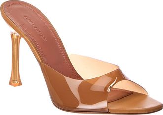 Amina Muaddi Amina Muaddi Alexa Vinyl & Leather Sandal