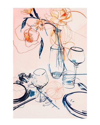 iCanvas Table Still Life I By Treechild Wall Art