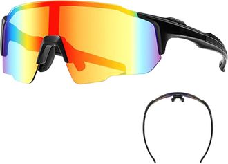 Generic Photochromic Lenses | UV Protection Sunglasses, Lightweight Frame for Men Sports Use for Fishing with Bicycle Hiking Daily Outdoor Activities Road and