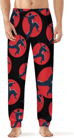 Generic Karate Mens Pajama Pants Soft Sleep Lounge Comfy Bottoms Long Pj Pant Sleepwear XL