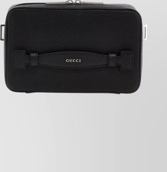 Gucci leather shoulder bag adjustable strap