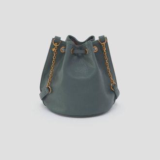 Hobo Womens Pier Bucket Crossbody Bag In Sage