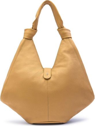 Behno Large Nelli Pebble Leather Hobo Bag in Bisque at Nordstrom