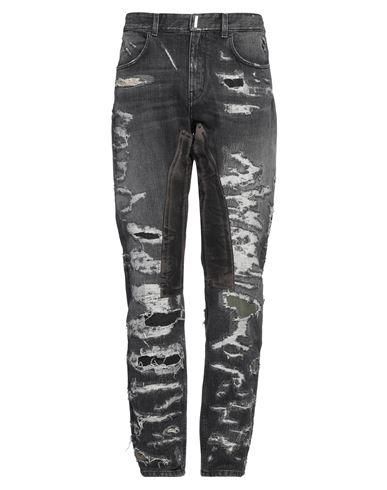 デニム・ジーパン GIVENCHY Woman Jeans Black BW50WH5Y5N 001 Givenchy - Wide-Leg Jeans - Black Givenchy