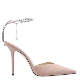 Jimmy Choo London Saeda Crystal Embellishment Pumps, Brand Size 38.5 ( US Size 8.5 )