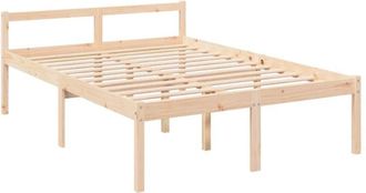 vidaXL Senior Bed without Mattress 140x190cm Solid Wood Pine Vidaxl