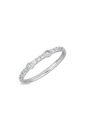 Bony Levy Monaco Diamond Stacking Ring in 18K White Gold at Nordstrom Rack, Size 6.5