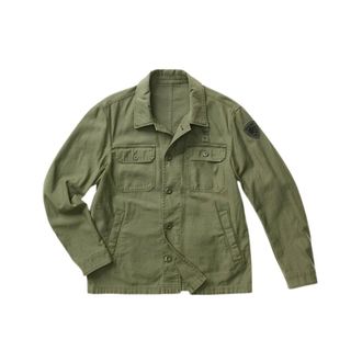 Blauer Gooddale Dyed Overshirt - Heren - Overhemden - Groen - Maat: S Katoen