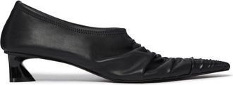 Stella McCartney Elsa ruched pumps - women - Other fibres - 35.5 - Black