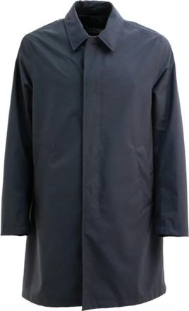 Herno Regenjas - Heren - Regenjassen - Blauw - 3XL - Polyester - Jassen
