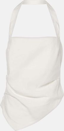 Sir. Dorian halterneck linen-blend top