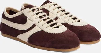 Dries Van Noten Zapatillas de ante con piel