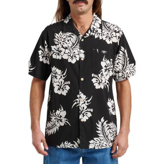Quiksilver Pareo DNA Camp Shirt in Black at Nordstrom Rack, Size Xx-Large