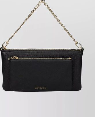 Michael Kors textured crossbody bag chain strap