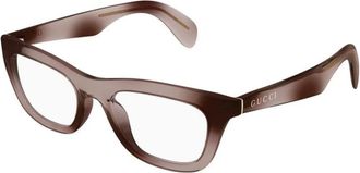 Gucci Cat Eye Brillen - Dames - Brillen - Bruin - 51 MM - Accessoires
