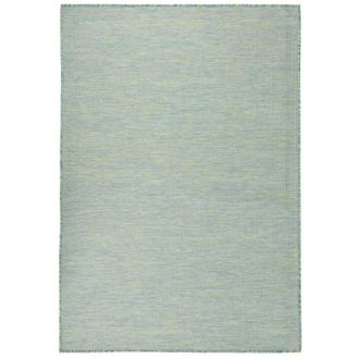 vidaXL Alfombra De Exterior De Tejido Plano Turquesa 160x230 Cm Vidaxl