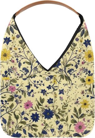 Generic Aesthetic Flower Reusable Lightweight Grocery Bags - Foldable Into Compact Pouch, Washable & Sturdy, Multipurpose for Shopping and Travel