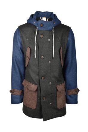 Equipe 70 Blue/Green Virgin Wool Parka