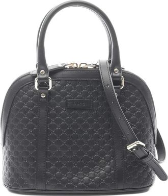 Gucci 2010 kleine GG leren shopper - Zwart